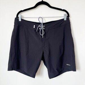 Rhythm Classic Stretch Trunk Board Shorts Black Mens 34